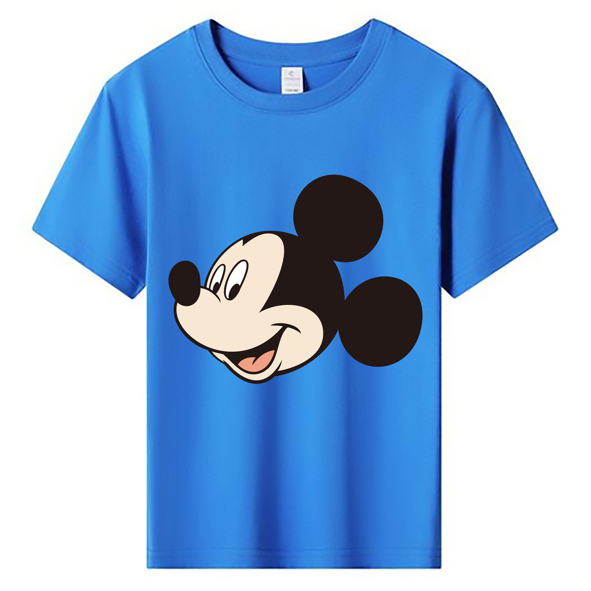 ミッキーマウス Mickey Mouse 綿100％キッズTシャツ（フロントプリント）
